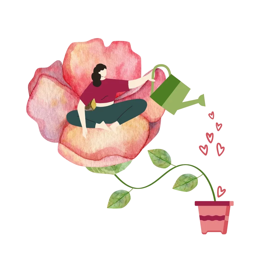 Ilustracja: kobieta w spektrum autyzmu